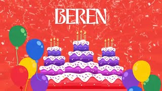 İyi Ki Doğdun Beren İsimli Doğum Günü Şarkısı - Berenin Doğum Günü - İsme Özel Doğum Günü Şarkısı