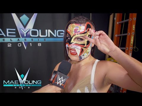Zeuxis celebrates her huge win over Aerial Monroe in the First Round: WWE Exclusive, Sept. 12, 2018 Zeuxis celebrates her huge win over Aerial Monroe in the First Round: WWE Exclusive, Sept. 12, 2018