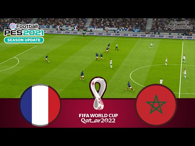 Play this video France vs Morocco LIVE  FIFA World Cup Qatar 2022  Watch Along amp PES 21 Gameplay