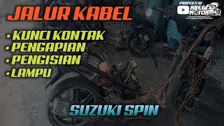 Cara Mengecek Jalur Kabel Pengapian. Pengisian. Kunci Kontak. Lampu Pada Motor Suzuki Spin 125
