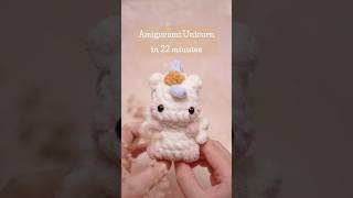 Crochet No-Sew Amigurumi Unicorn Under 25 Minutes