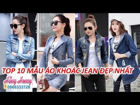 Top 10 mẫu Áo khoác Jean nữ đẹp nhất giá rẻ