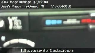 2003 Dodge Durango SXT 4WD - for sale in Mason, MI 48854