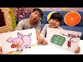 Bé Bún Tô Màu Bánh Chưng Hoa Đào – Bố Bé Bún Tô Màu Con Lợn | Coloring Pig