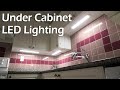 Under Cabinet LED Lighting Install. Artika Maestro/Stream LED Kit - 3 Panels, Motion Sensor, Plug-In