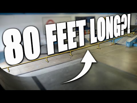 INSANE 80 FOOT RAIL ACROSS OUR PRIVATE SKATEPARK!