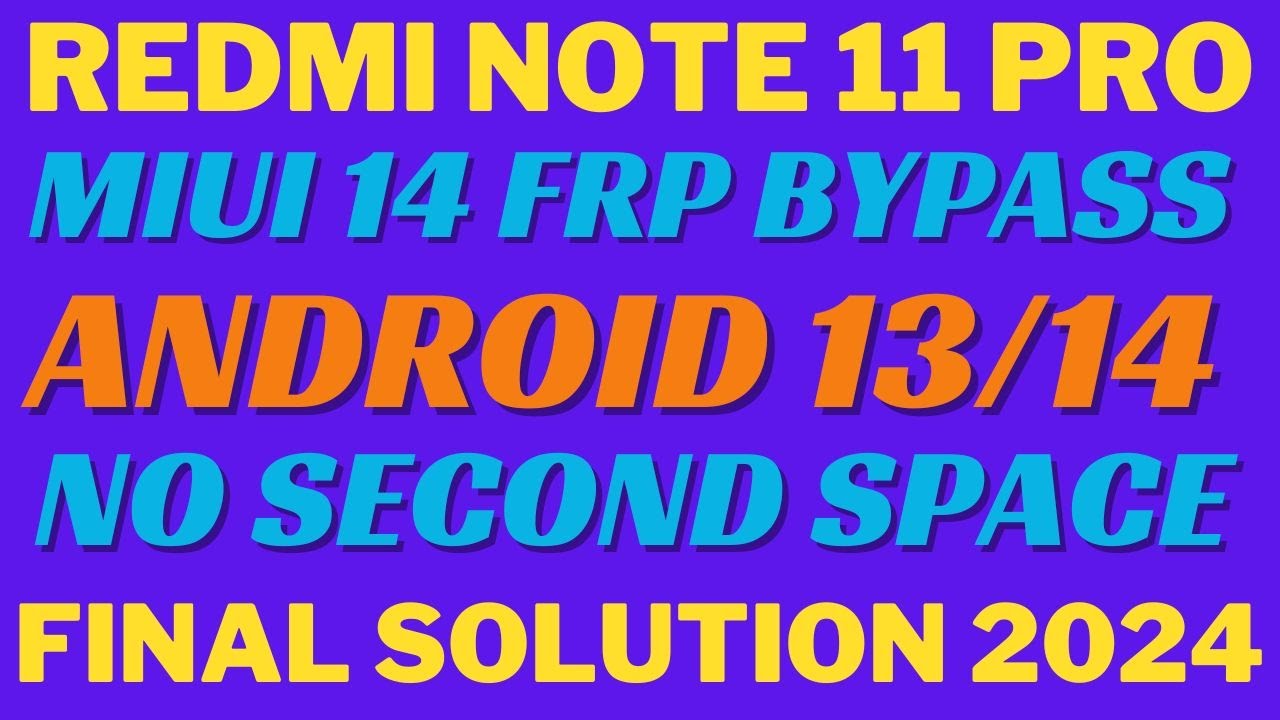 Redmi Note 11 Pro Frp Bypass MIUI 13/14 Update | Redmi Redmi Note 11 Pro Frp Bypass MIUI 13/14 Update | Redmi
