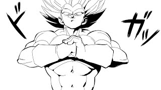 Ultra Vegeta Vs Black Frieza Sakuga Animation