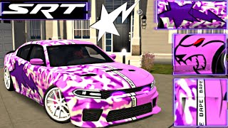 Dodge Charger Hellcat Easy Design In Car Parking Multiplayer Bape