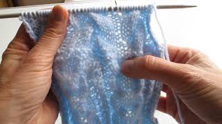 LKC Cable stitch video 6 of 8 - explaining the row pattern repeat