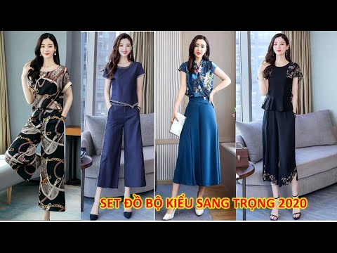 10 Kiểu đồ bộ quần lửng ống rộng, đồ bộ kiểu đẹp cao cấp, siêu hot 2020 Style SangChảnh Thời Thượng
