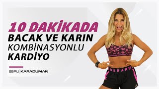 10 Daki̇kada Bacak Ve Karın Kombinasyonlu Kardi̇yo