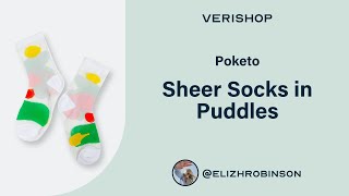 Poketo Sheer Socks In Puddles Review
