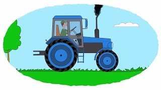Мультфильм раскраска тракторы Мультфильм раскраска тракторы
