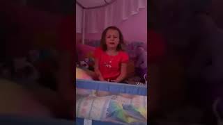 Little Girl Crying Too Easy Homework With The Red Monkey Shirt