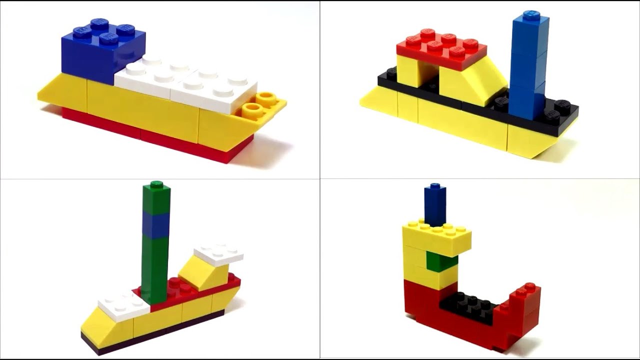 Simple LEGO Boats (How to Build) - YouTube