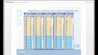 Вебинар "Время торговать опционами". Лекция №4