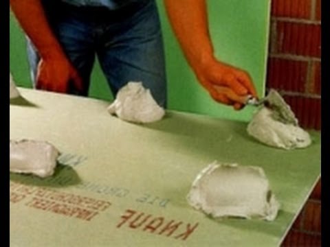 Как клеить гипсокартон на стену? На какой клей клеить гипсокартон?