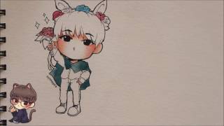 Speedpaint #15: Wonwoo Chibi (Watercolour)