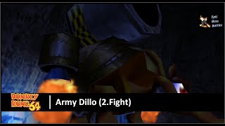 Donkey Kong 64 - Army Dillo Boss Battle 2.Fight