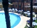 Sousse Tunézia Hotel Marabout erkélyről Judittal