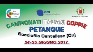 Presentazione Campionati Italiani a coppie - Petanque Presentazione Campionati Italiani a coppie - Petanque