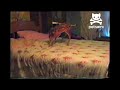 Baby deer hops around on bed