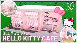 How To Build A Pink Hello Kitty Cafe In Bloxburg Speedbuild Bloxburg Roblox