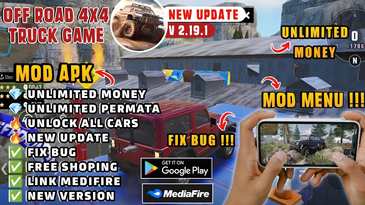 OFF ROAD 4X4 TRUCK GAMES V2.19.1 MOD APK UNLIMITED MONEY OFF ROAD 4X4 TRUCK GAMES V2.19.1 MOD APK UNLIMITED MONEY