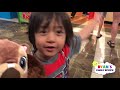 RYAN GOT A TATTOO! Family Fun Kids Activities Build a bear at Great Wolf Lodge