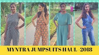 MYNTRA JUMPSUITS HAUL 2018 || LATEST JUMSUITS HAUL || FASHIONVIEWCHETNA
