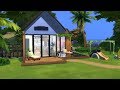 LITTLE FAMILY HOME ON THE BEACH | The Sims 4 | Speed Build | NO CC