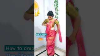How To Wear Pre-Pleated Saree Prepleated Saree D