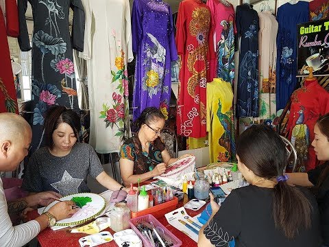 Học vẽ trên vải ở đâu để thành nghề