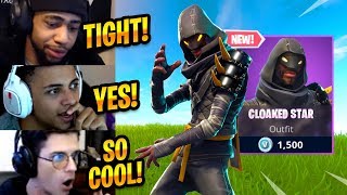 STREAMERS REACT TO NEW CLOAKED STAR SKIN (NINJA SKIN) - Fortnite Best Moments #163