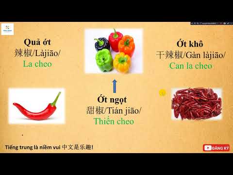 Tiếng trung GIAO TIẾP chủ đề : RAU CỦ - TIẾNG TRUNG LÀ NIỀM VUI
