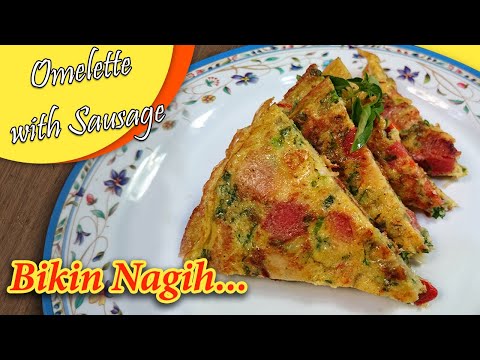 Cara Membuat Omelet Telur Sosis Enak Pake Keju