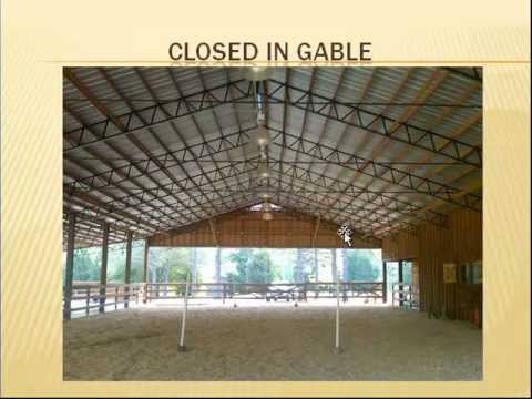 Steel Roof Truss for pole barn, pole shed, metal building - YouTube