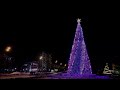 Video Giant Xmas tree Night view, Sakhalin Russia 2010