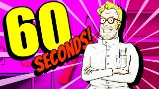 The SECRET SPACE SHIP and CRAZY SCIENTIST ENDING! - 60 Seconds Gameplay
