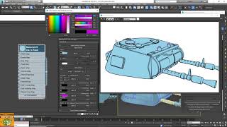 Tutorial Ink Material 3ds max in Italiano