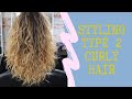HOW TO STYLE CURLY HAIR : Styling Type 2 Curly Hair