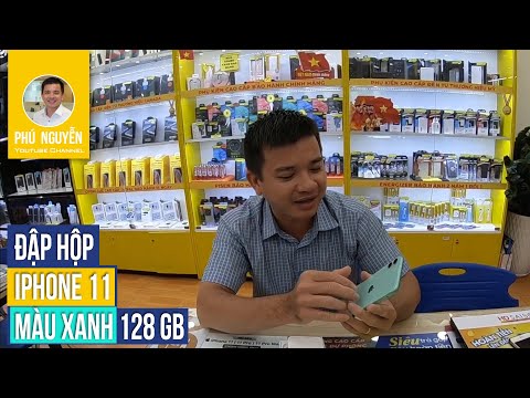 Đập hộp iphone 11 màu xanh 128 GB