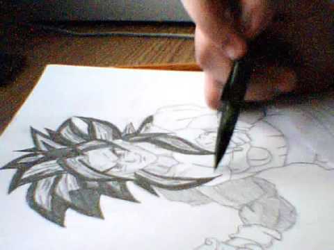 Drawing Super Saiyan 4 Goku. Drawing Super Saiyan 4 Goku