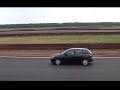 Mazda 3 on race track Mazda 3 on race track