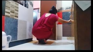 Indian Mom Floor Cleaning Vlogआज मयक क घर भ चक कर दय
