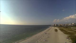 sand key beach,clearwater ,florida,aerial video