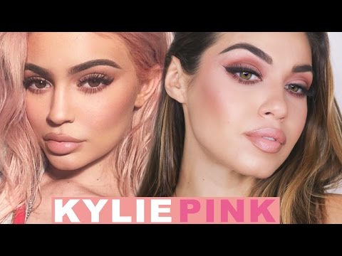Kylie Jenner Pink Makeup | Nude Makeup Tutorial | Eman - YouTube