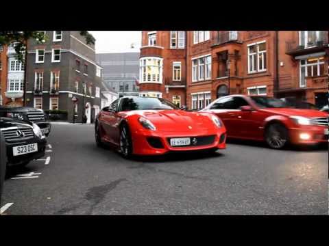 Ferrari Red Ferrari 599 GTO in London Knightsbridge 108