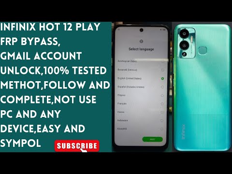 Infinix Hot 12 Play Frp Bypass,Gmail Account Unlock,100% Infinix Hot 12 Play Frp Bypass,Gmail Account Unlock,100%